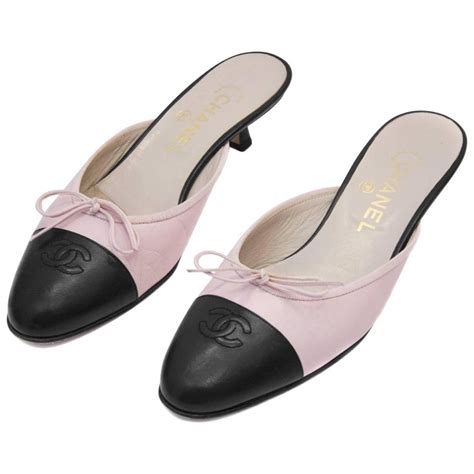 pink chanel mules|chanel shoes website.